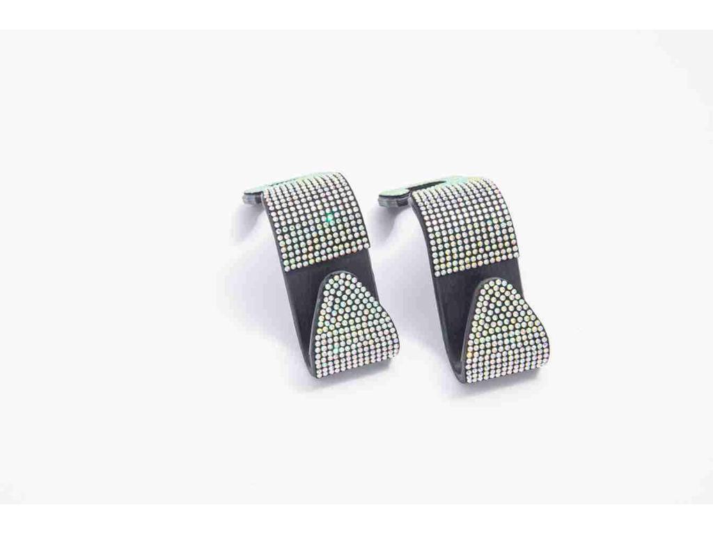 Multifunktionaler versteckter Haken für die Rückseite des Autositzes mit Diamant-Einlage