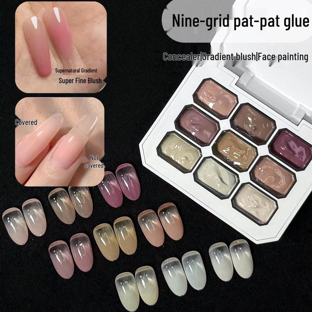 Pat-Pat Gel: New Wash-Free Gradient Nail Gel, 9 Whitening Colors