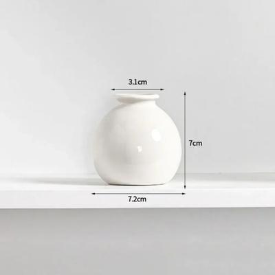 1 Pcs Flower Vase Hydroponics Ceramics Vase Colorful Desktop Ornaments Creative Flower Plant Pots Home Decor Decoration Maison