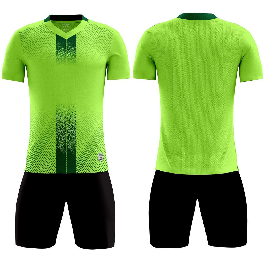 Custom Print Breathable Men Soccer Uniforms for Team Short Sleeve Kids Boys Football Jersey Set Quick Dry Sports Suit Tracksuits