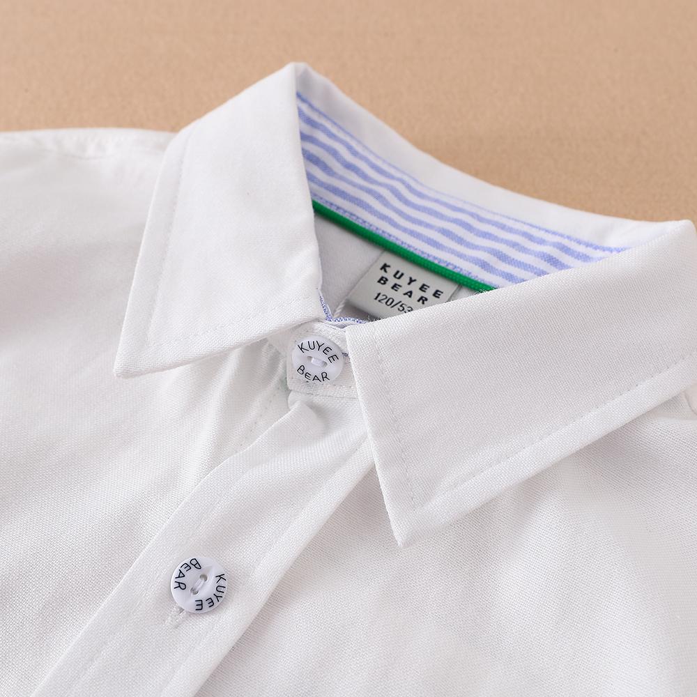 Jungen Schuluniform Hemden Langarm Frühling Herbst Umlegekragen Kinder Tops für Schulkinder