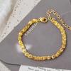 European and American Style Titanium Steel Bracelet for Women, Light Luxury and High-end Feel18k Gold Couple's Jewelry Small Items