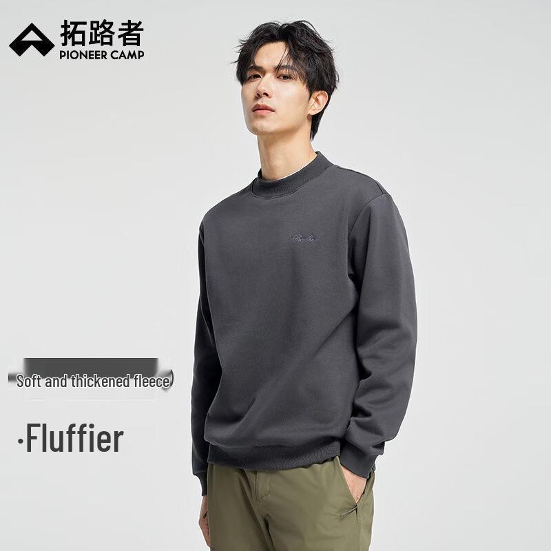 Tuoluzhe Men s Fleece Lined Half Turtleneck Sweatshirt XXL