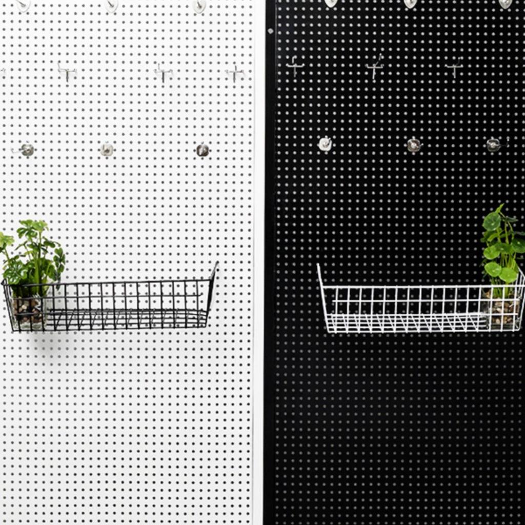 Wandmontiertes Lochplatten-Aufbewahrungsregal für Schmuck, Werkzeuge und Zubehör