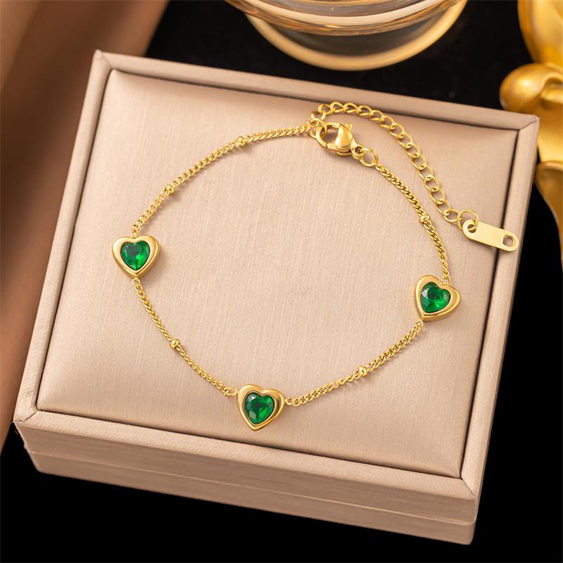 New Butterfly Roman Digital Love Micro-inlaid Zircon Titanium Steel Colorfast Luxury Ins Niche Exquisite Valentine's Day Gift