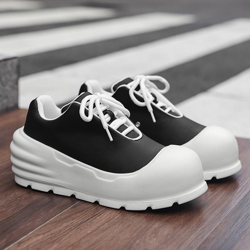 2026 Mens Platform Sneakers Casual Sports Low Top Shoes Thick Sole Lace Up Trainers