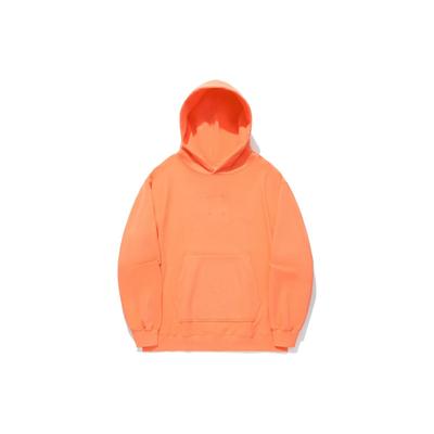 Li Ning Vital Series Einfarbiger Lockerer Pullover Hoodie Unisex Hoodies Cloud-Brokat-Orange AWDU327-4