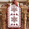 Christmas Elk Table Runner Christmas Decorations For Home 2026 Navidad Natal Xmas Table Decor Gifts Happy New Year Tablecloth