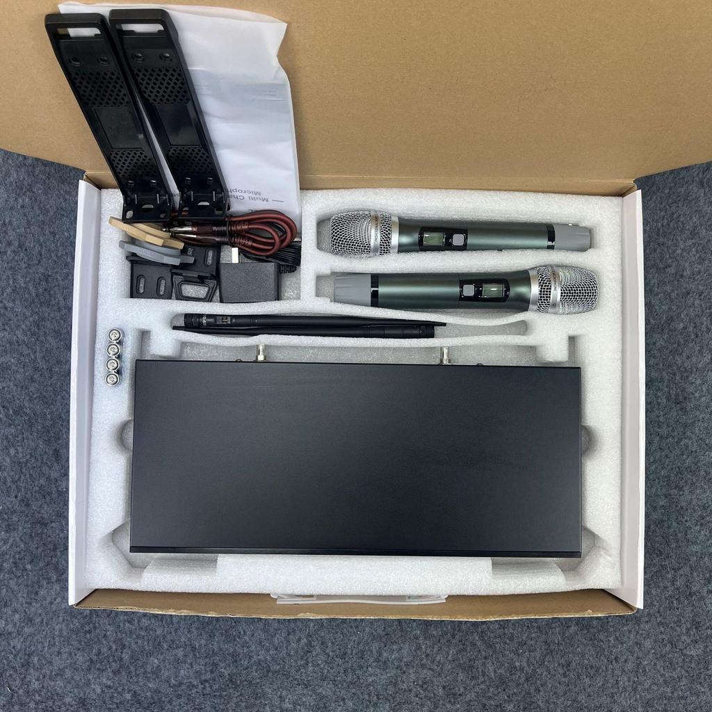 KTV U-band Infrared Frequency High-End Wireless Dual Microphone and Headset for Conferences