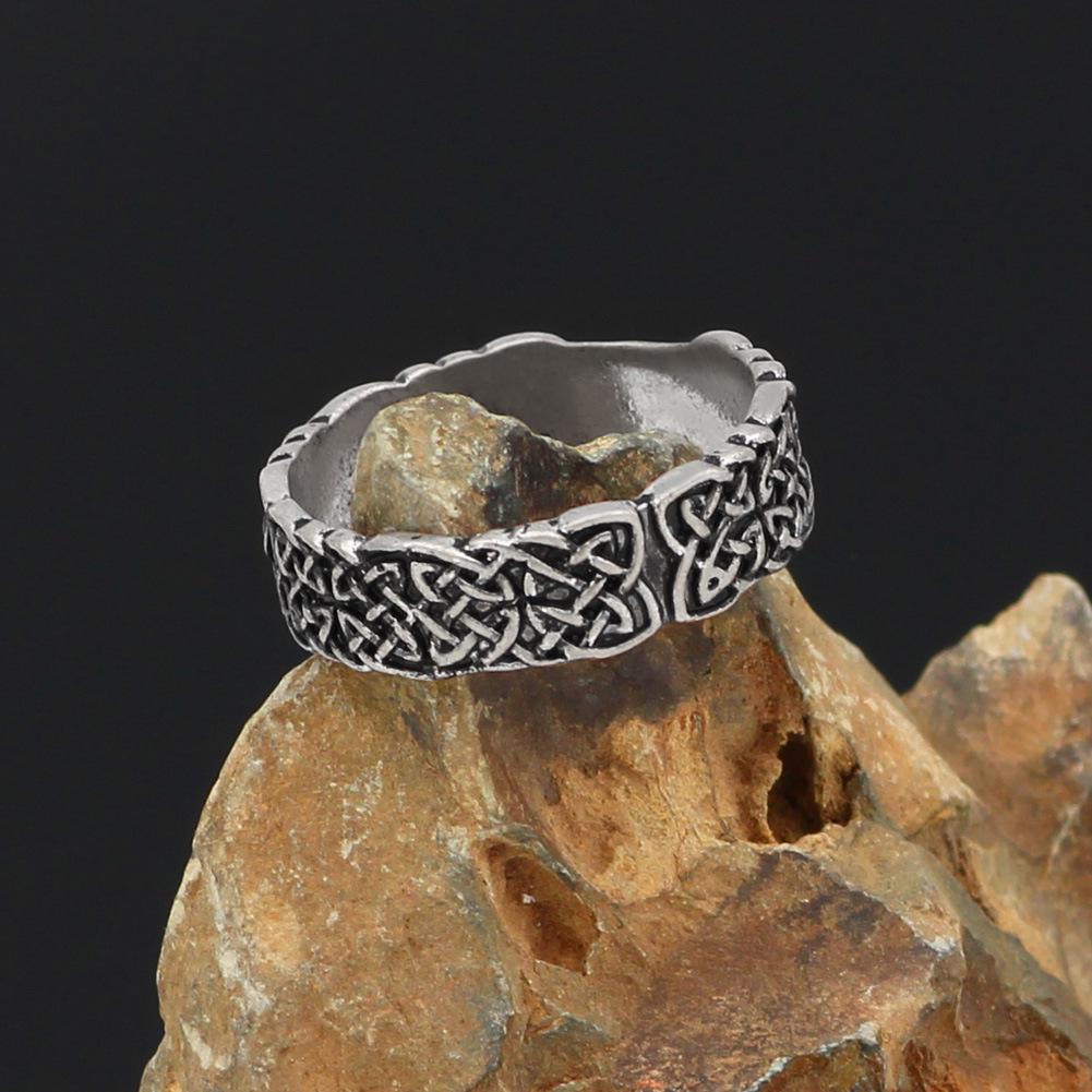 Viking Pirate Runic Alphabet Retro Unisex Ring - Stylish & Trendy
