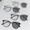 Women Luxury Photochromic Glasses Fashion Blue Lamp Blocking Finished Myopia Glasses Trendy Color Changing Sunglasses Diopters