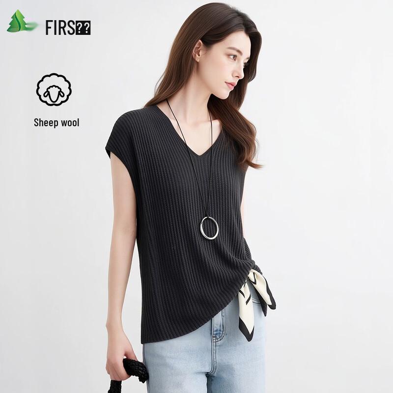 FIRS Women s Merino Wool V-Neck T-Shirt One Size