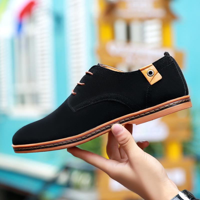 2025 new men's summer breathable business casual leather shoes fashion versatile sports leather shoes large size men's shoes