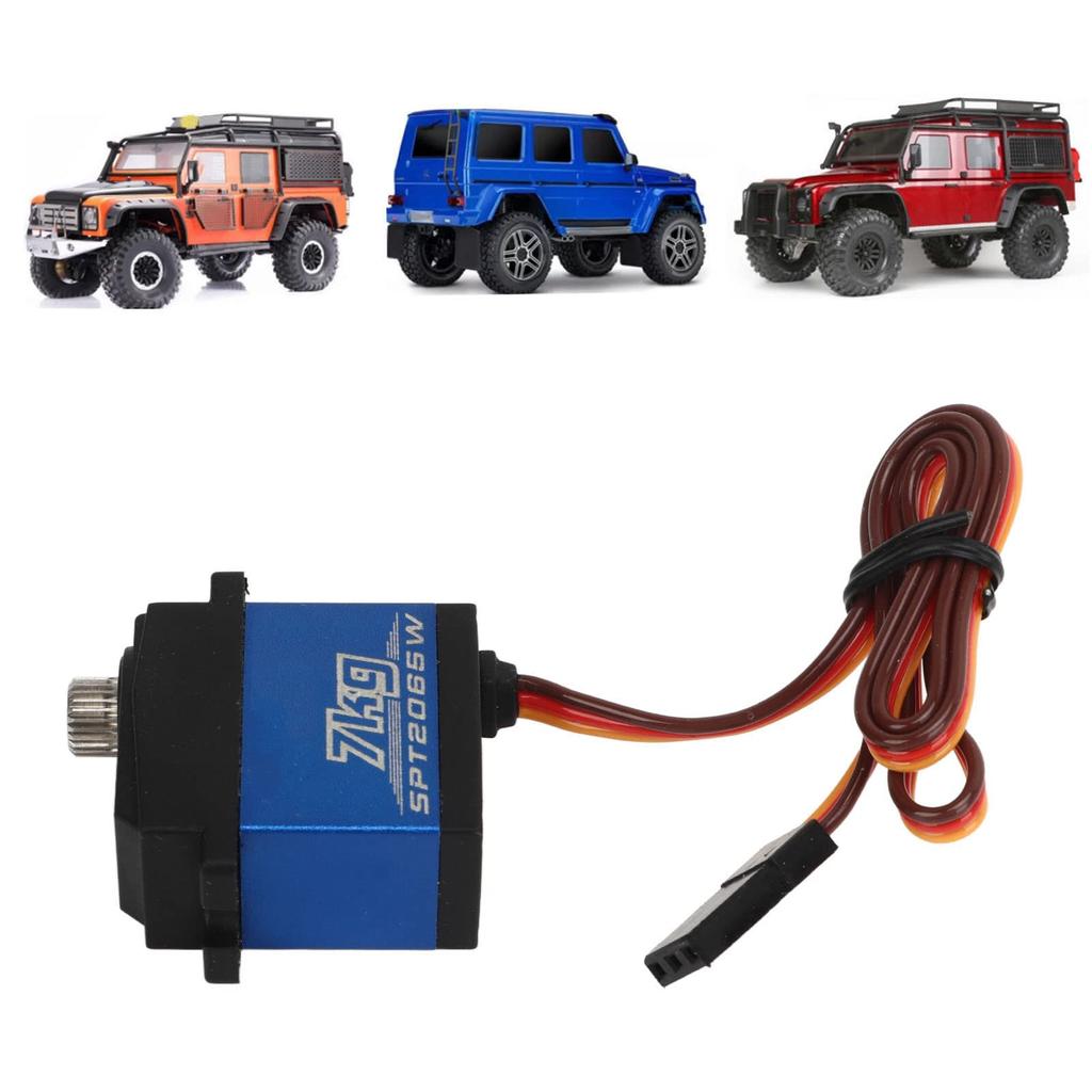 Ongwan High Torque Full Metal Digital Steering Servo SPT2065 7KG Digital Servo Gear Steering Servo Lightweight RC Car Servo for SCX10 III 1/10 RC Car