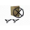Black "Cross Headlight Grill" Fit For Royal Enfield Scram & Himalayan 411