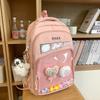 Schoolbag Light Pain Bag School Bag Large Capacity Backpack Ultra Light Girls Bag Pain Bag Junior High School Second Dimensional Girls Wind Backpack