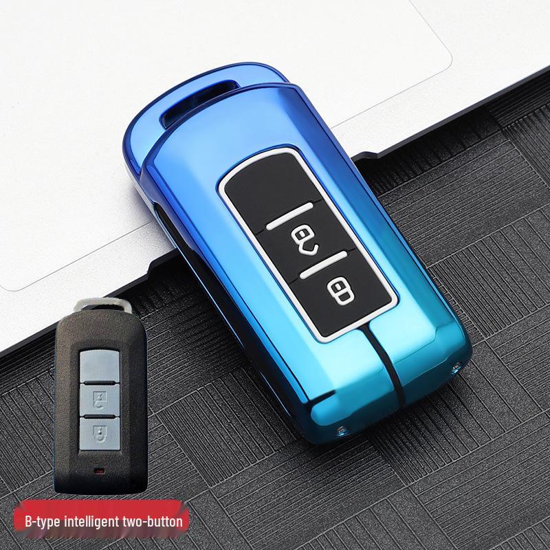 Mitsubishi Key Case for 2021 Outlander, Eclipse Cross, Pajero Sport, ASX: Men's Car Shell & Buckle Modification