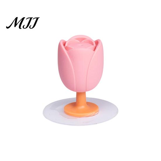 Non Slip Toilet Seat Handle Lid Lifter with Flower Handle, Silicone Easy Lifting Opener, Adjustable Anti-slip Gadget, No-touch for Bathroom Convenient