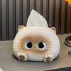 Ceramic Cat Tissue Box Kawaii Napkin Dispenser Creative Napkin Paper Box  Household