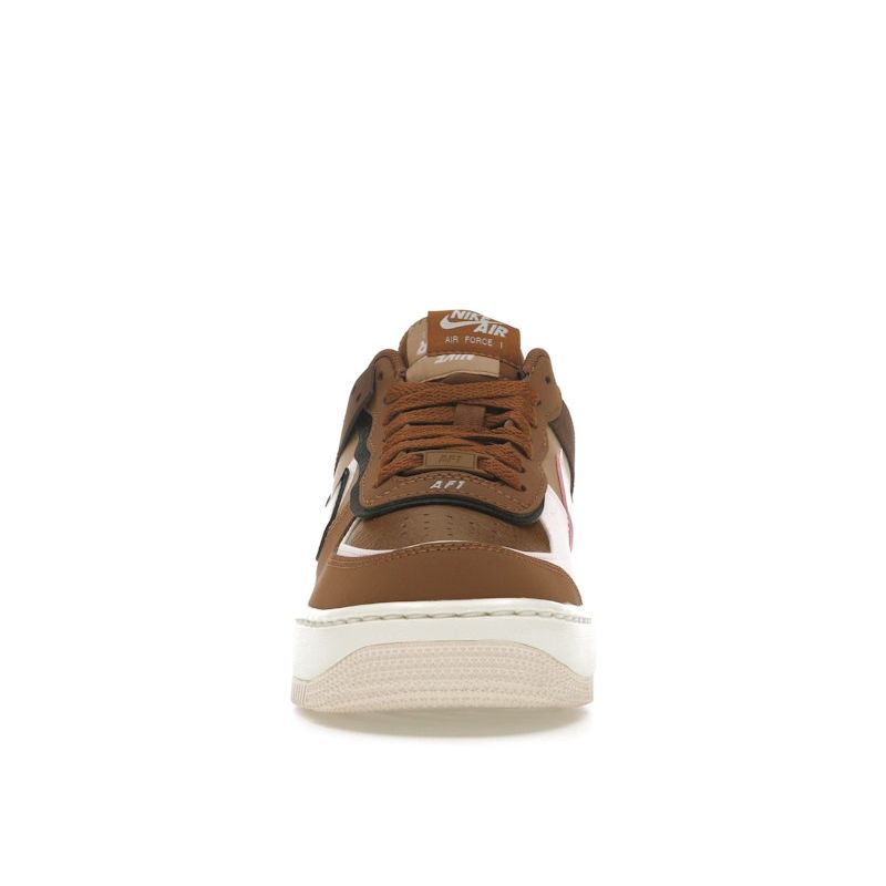 Nike Air Force 1 Shadow Light British Tan Women Sneakers Brown Pink-Foam Hemp DZ1847-200