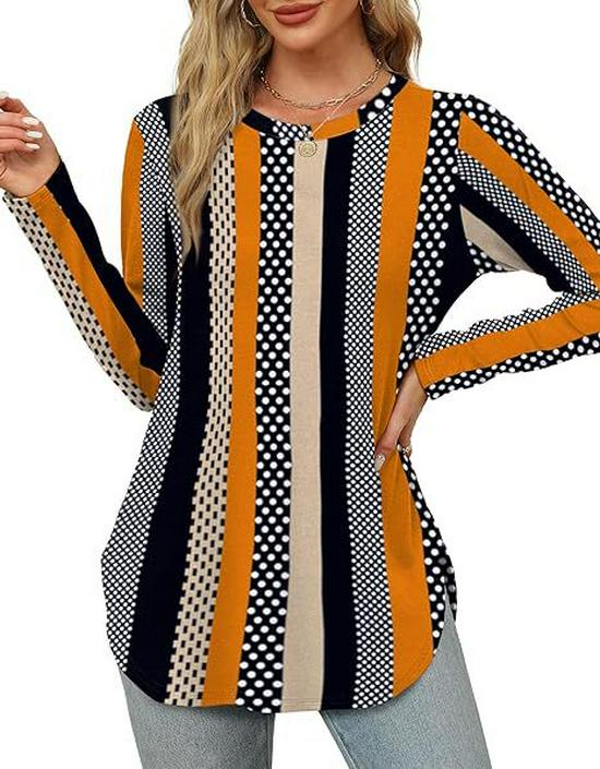 Autumn Women's Solid Long Sleeve Round Neck Loose Casual Top