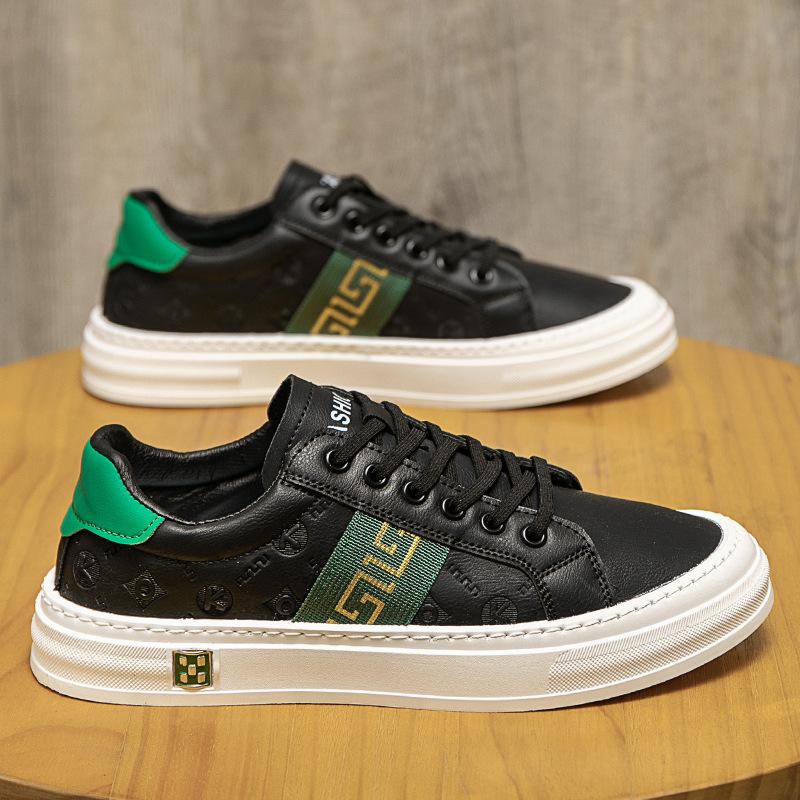 

Мужская обувь на лето Новая белая обувь Корейский стиль Повседневная обувь Белая Британская Все сочетающаяся Модная обувь Мужская 44