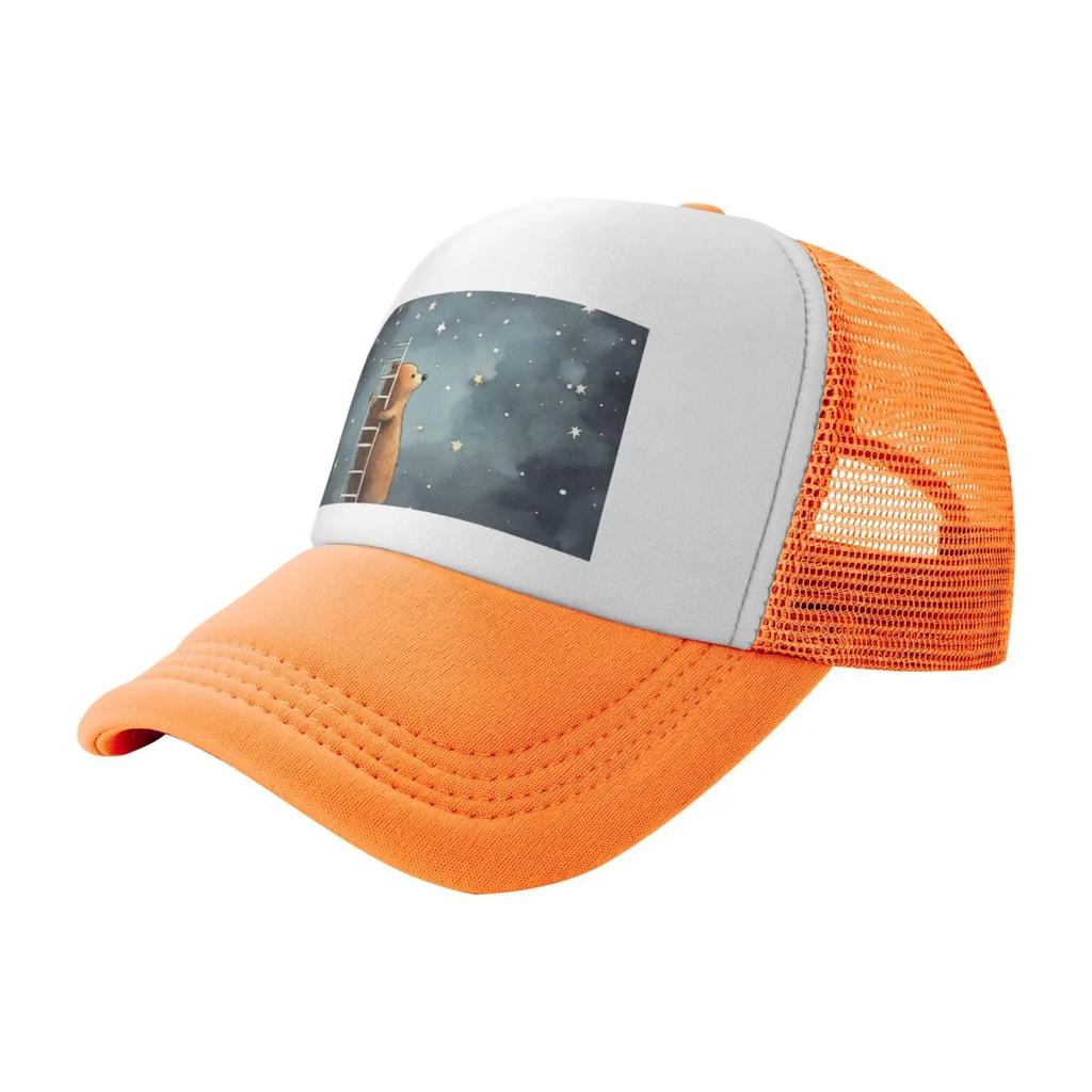 Baseball Cap Classic Dad Hat for Men Women Adjustable   Bear Building a Ladder Golf S Trucker S All Seasons