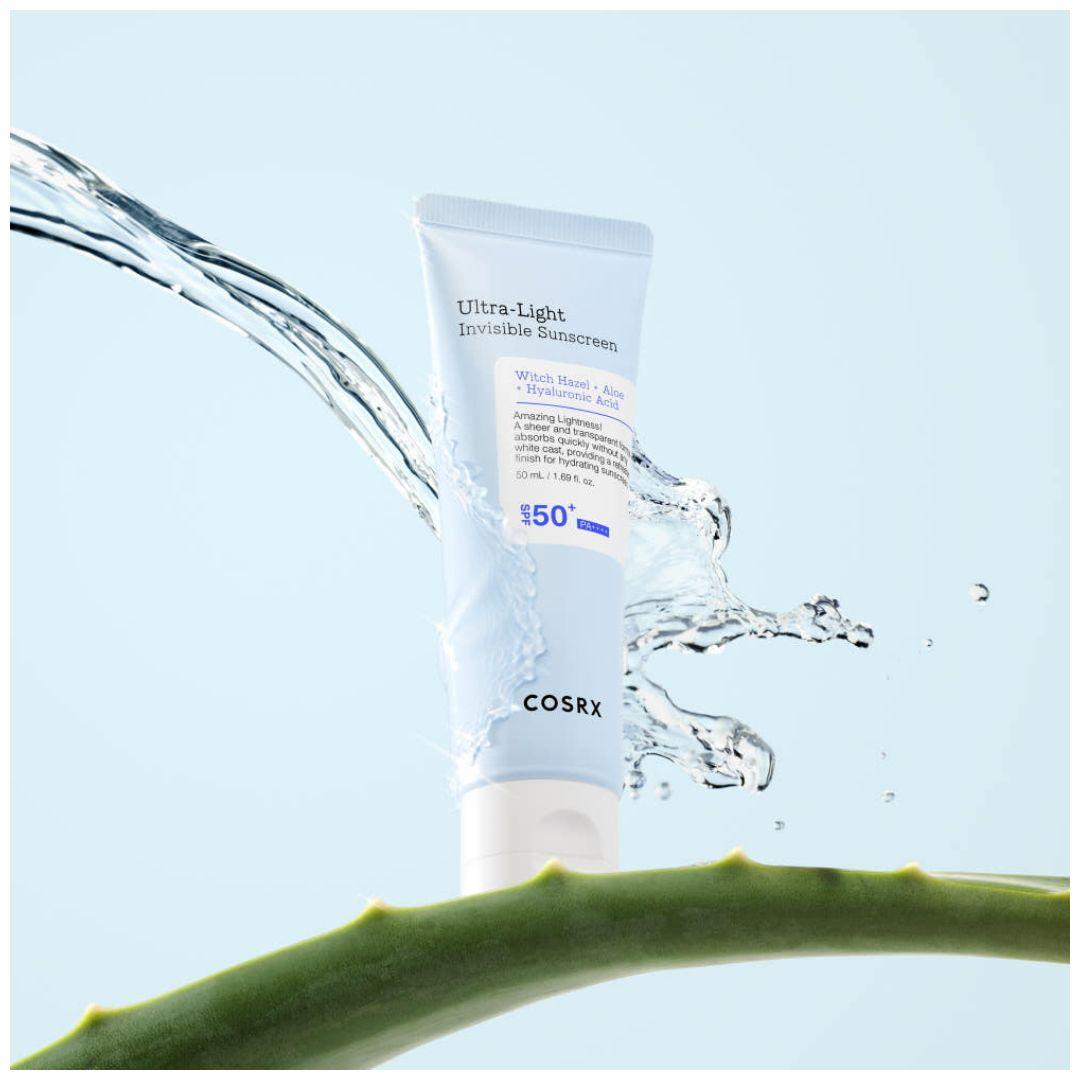 Cosrx Unisex Light Ultra- Invisible Sunscreen Serum Spf50+ Pa++++ Hydrating Sun Serum 50Ml