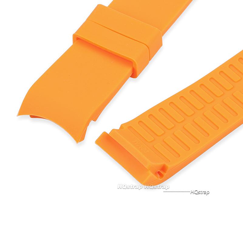 Curved End Silicone Strap for Swatch Stainless Steel Buckle 20mm 22mm Men Women Soft Waterproof Replace Watch Band for Seiko