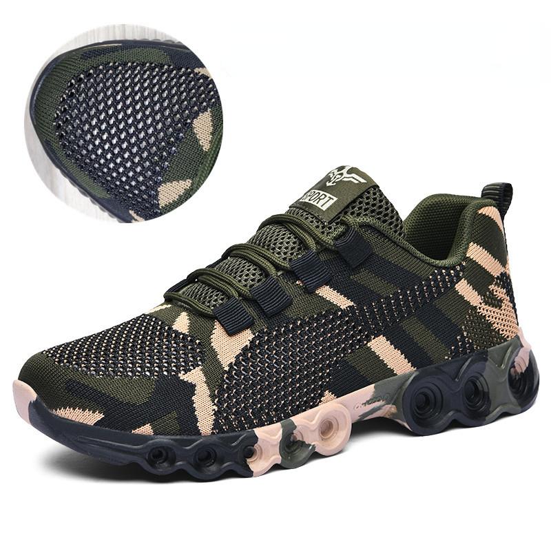 

Couples Camouflage Sneakers Women Sports Breathable Vulcanize Shoes Non-slip Rubber Sole Outdoor Sports Shoes for Men Training 36