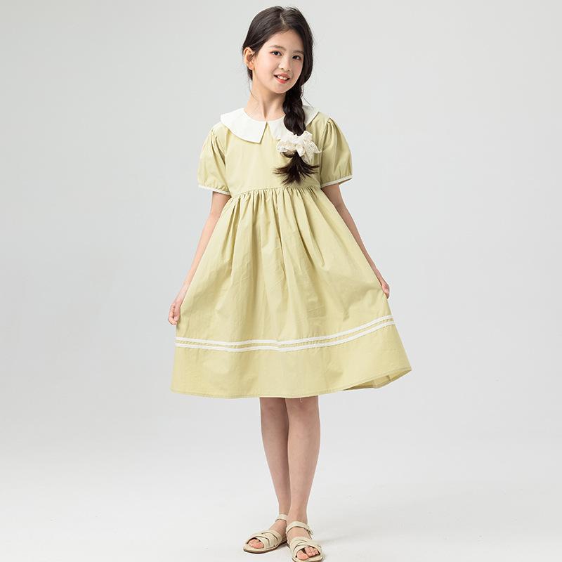 Girls' Fashionable Cotton Dress for Summer, Children's Sweet Princess-style Dress