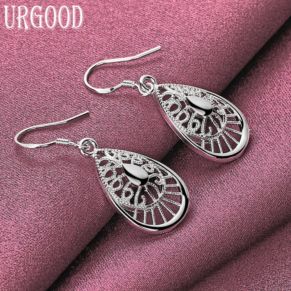 925 Sterling Silver Teardrop Earrings Wedding Jewelry