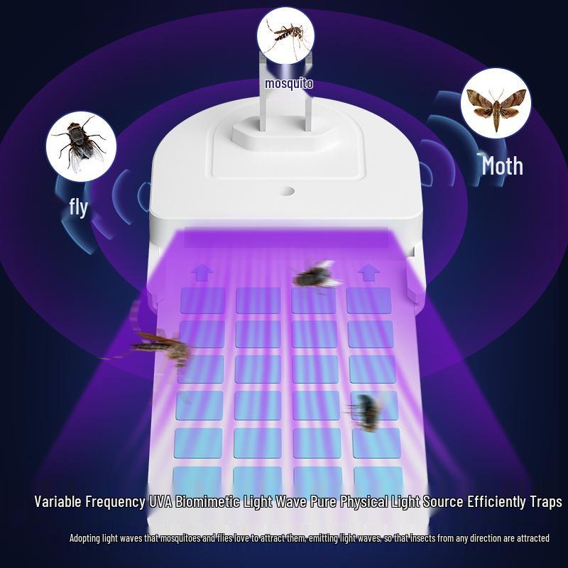 UV Light Mosquito and Fly Trap Lamp with Sticky Trap Technology