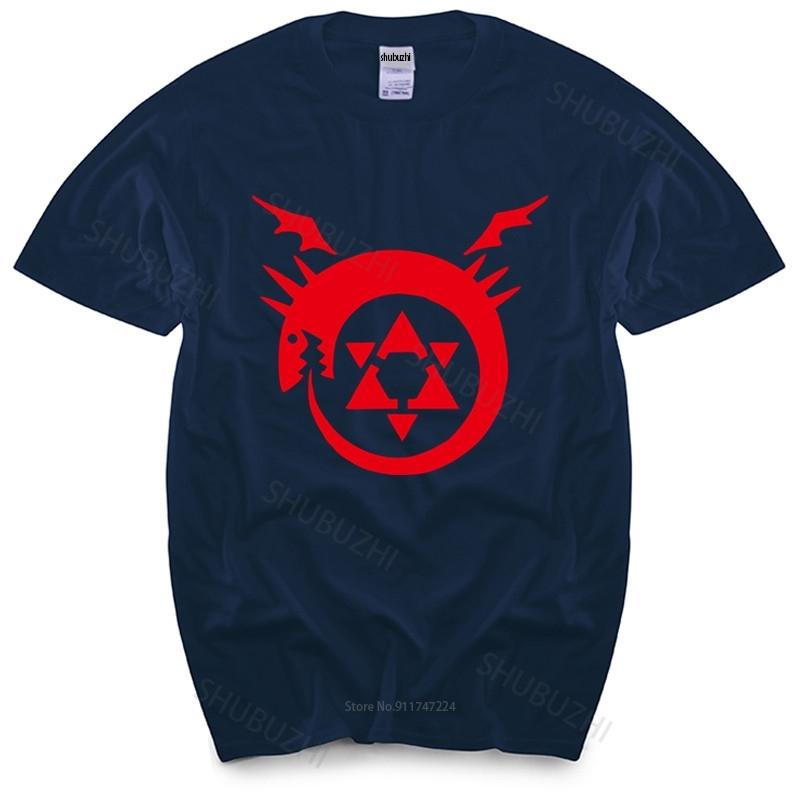 Fullmetal Alchemist T Shirt Homunculus Ouroboros Summer Fashion Tshirt Men Cotton Tops Euro Size Boys Gifts