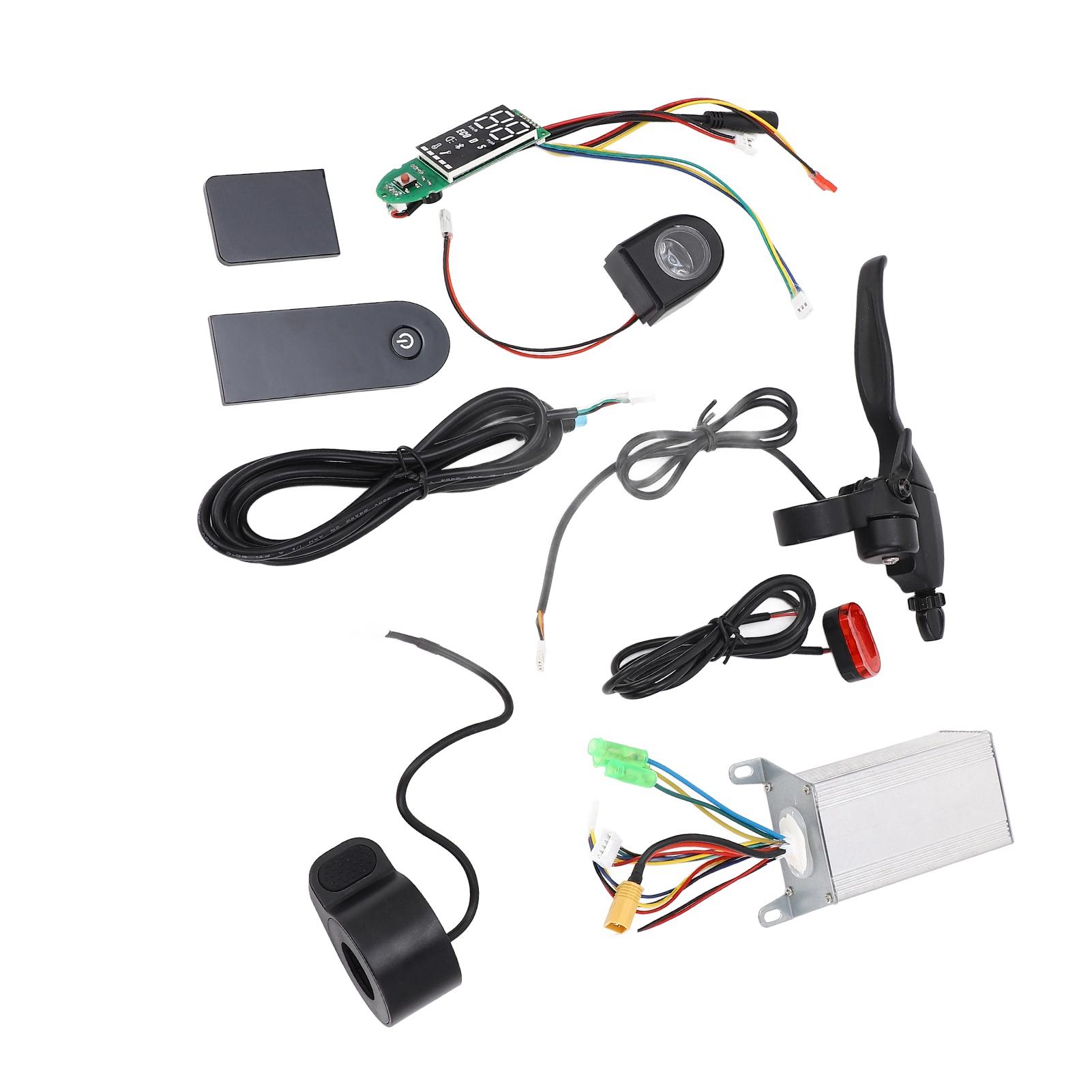 Scooter Controller Kit 36V350W Controller Thumb Throttle Accelerator Dashboard Panel Brake Lever Electric Scooter Parts