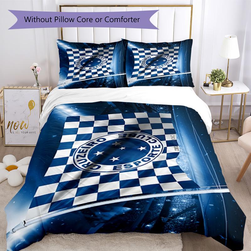 Fc Esporte Printed Pattern Duvet Cover Set – includes 1 duvet cover and 2 matching pillowcases Bedroom decor Christmas gifts