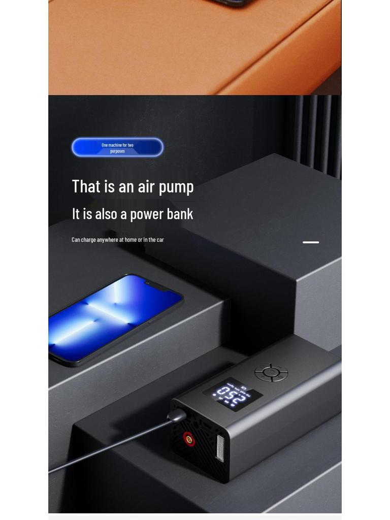 Wireless Electric Car Inflator & Balloon Pump with Ultra-Fast Inflation and Lighting Feature