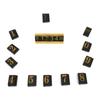 Gold Number Price Tag Signs 20Sets Arabic Numerals Together Price Cube for Shopping Mall Storage Price