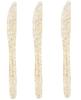 75pcs Gold Plastic Silverware- Disposable Gold Glitter Plastic Cutlery- Plastic Flatware Includes 25 Forks, 25 Spoons, 25 Knives