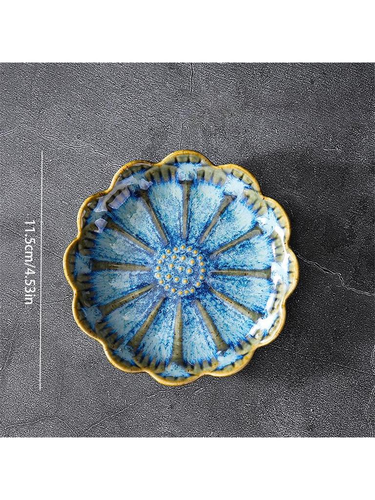 1pc Ceramic Petal Shaped Jewelry Tray, Simple Irregular Jewelry Plate for Jewelry Storage, Display, Storage or Home Decoration