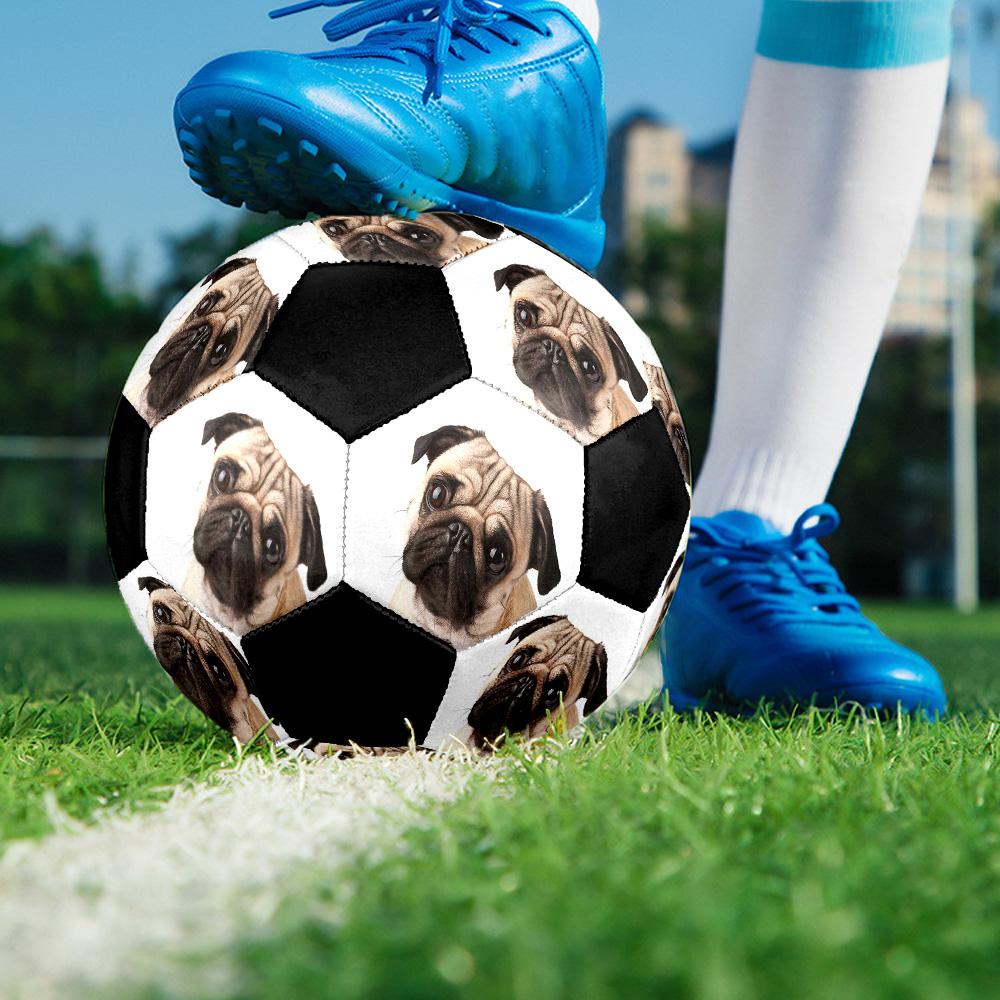 Cute Puppy Indoor Size 5 Soccer Ball Colorful Machine Stitched PVC Competition Ready Durable High-Bounce