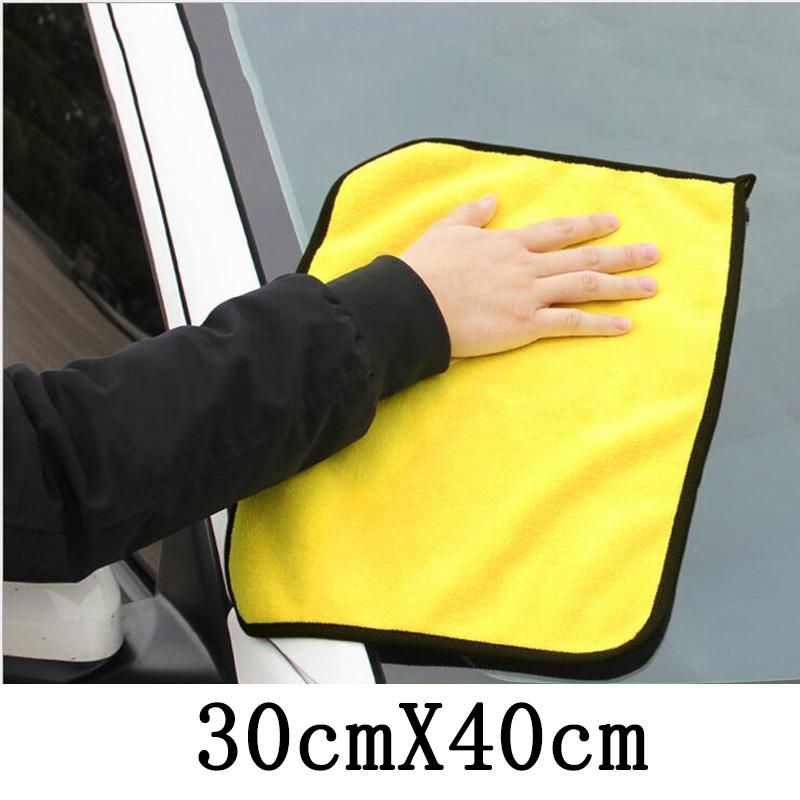 Car Thicken Microfiber Cleaning Towels High-end PremiumDrying Cloth Double Layer Plush Hemming Wash Rag