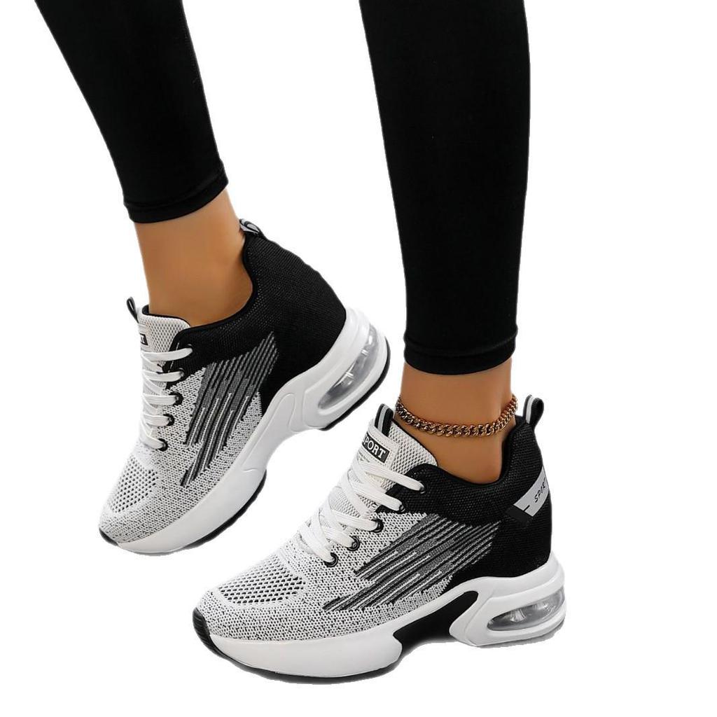 Women's Lightweight Breathable Running Shoes - Air Cushion & Shock Absorption, Soft Sole, Casual Spring/Autumn Style