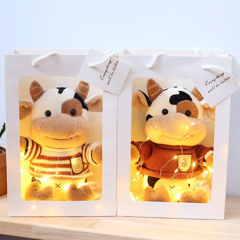 Habi Cow Cute Doll Year of The Ox Plush Toy Gift Cattle Doll
