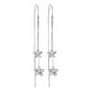 Super Fairy Zircon Five-star Earrings, Earrings, Personalized Fashion, Long Fringed Earrings, Light Luxury, High-end Temperament Earrings.