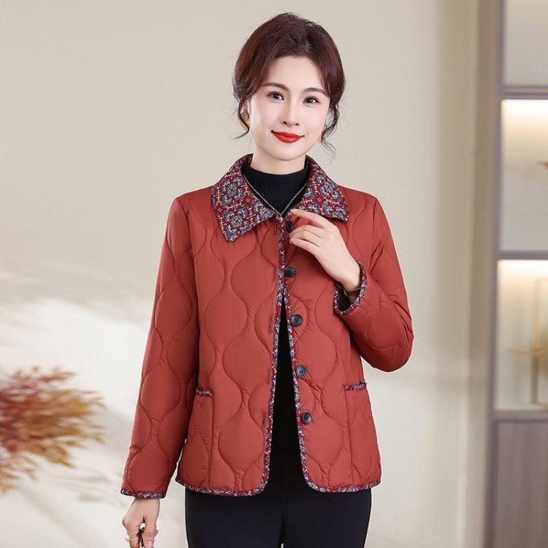 Lapel small cotton-padded clothes, versatile autumn and winter women's clothing, add thickened short coat