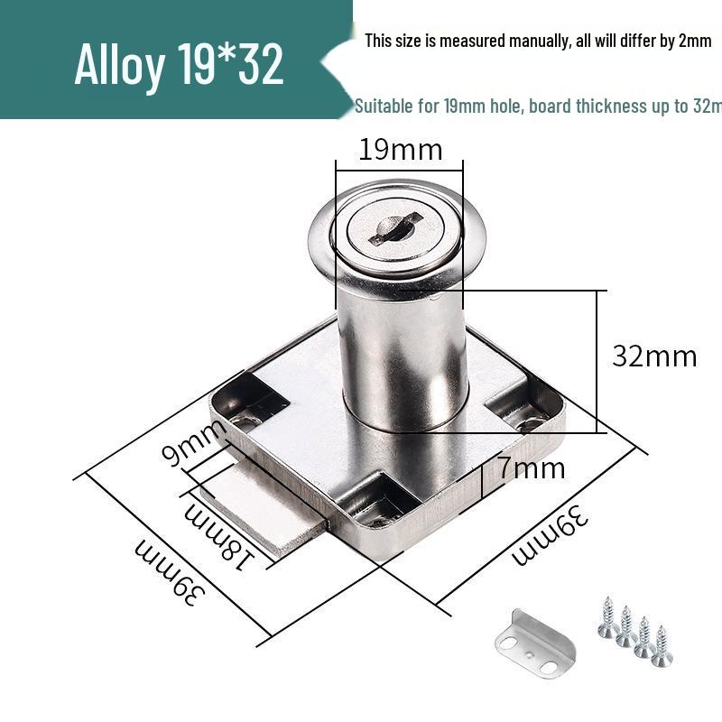 Zinc Alloy Cabinet & Drawer Cam Lock for Double Doors