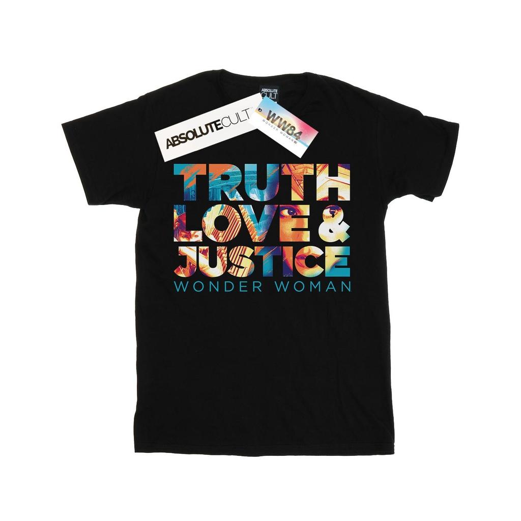 DC Comics Womens/Ladies Wonder Woman 84 Diana Truth Love Justice Cotton Boyfriend T-Shirt
