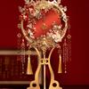 Double-Sided Two-Color Bridal DIY Fan Kit for Chinese Wedding Xiuhe Dress