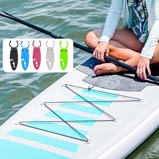 Simple Style Paddle Board Accessory Clip Plastic Black 4 Pc